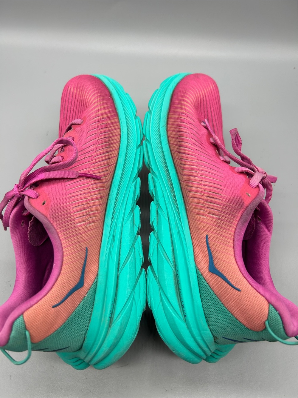 Hoka One One Rincon 3 Pink & Teal Women's Running Sneakers Size 7.5B - Picture 8 of 8